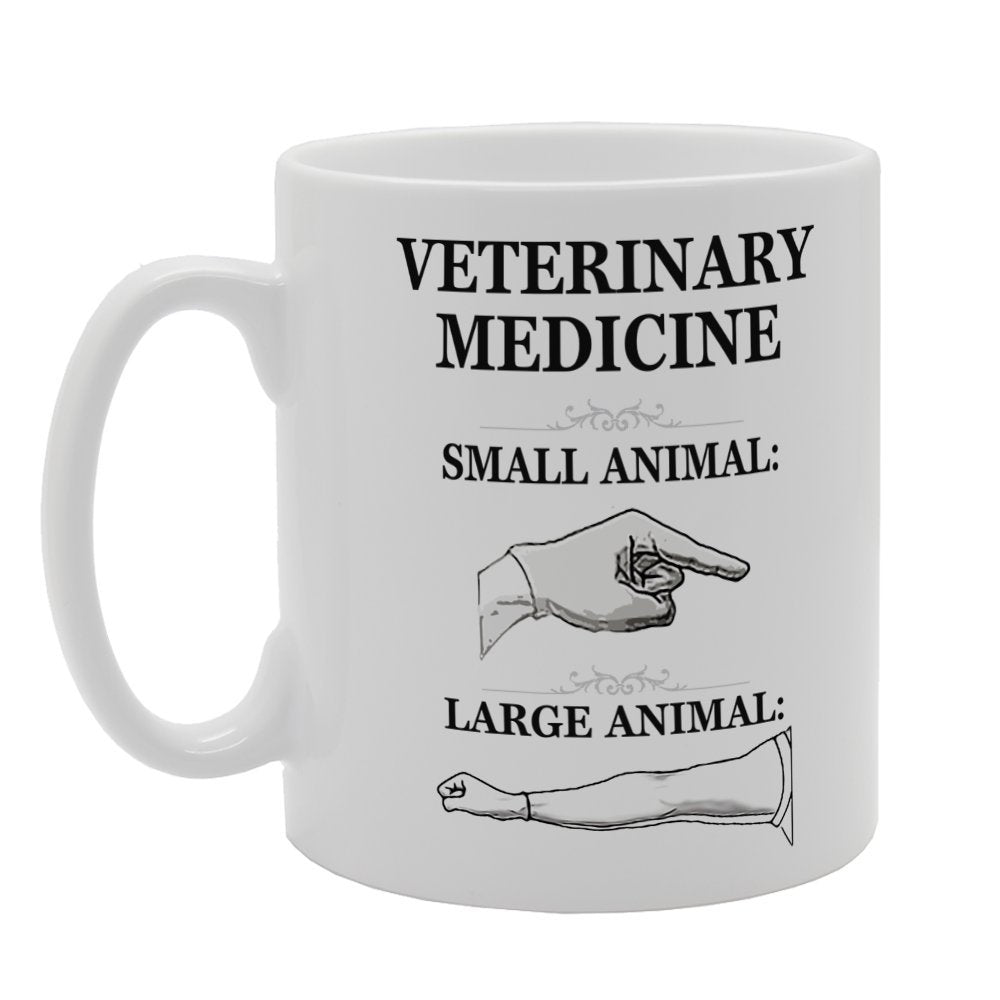 Funny Veterinary  Small Animal Large Animal   Printed Tea Coffee Ceramic  Mg3212 - Funny Printed Coffee Mug - Great Gift Idea