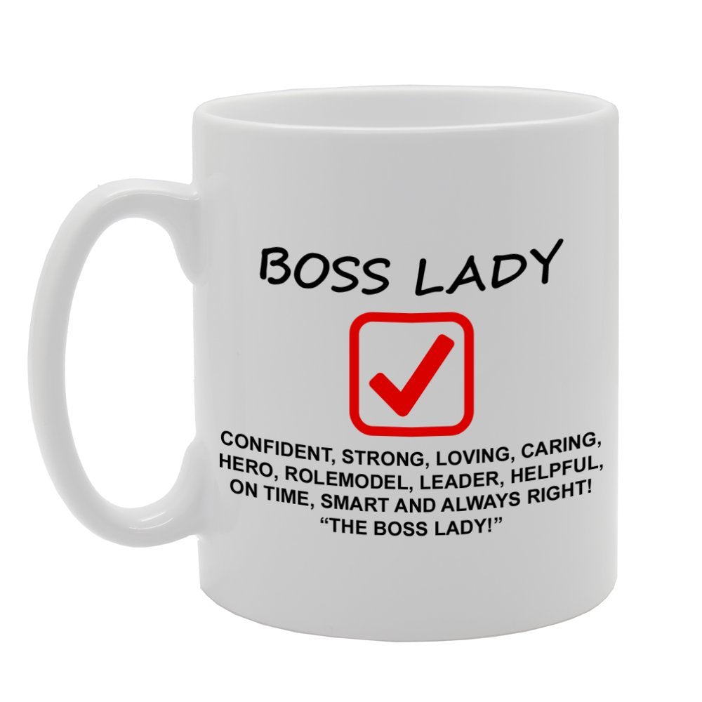 Boss Lady / Work Boss / The Boss   Printed Tea Coffee Ceramic  Mg813 - Funny Printed Coffee Mug - Great Gift Idea