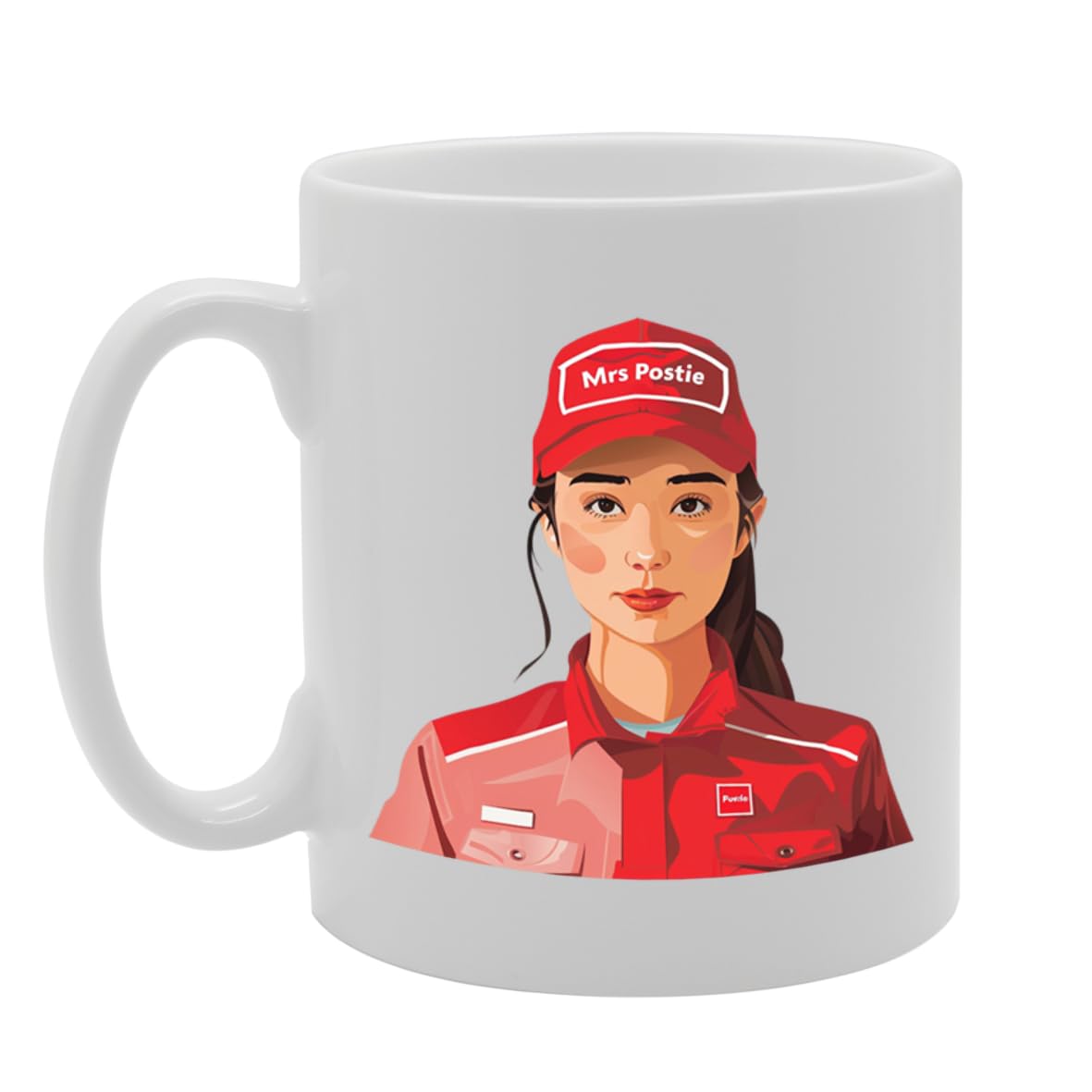 Mrs Postie  - Ideal For Postwomen And Mail Carriers, 11Oz Ceramic Coffee  For Postal Workers And Delivery Professionals Mg5953 - Funny Printed Coffee Mug - Great Gift Idea
