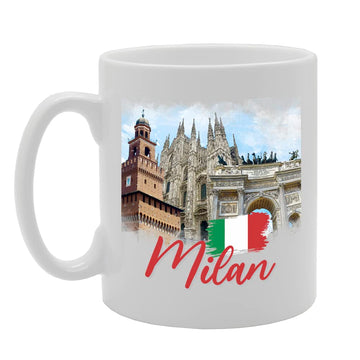 Milan Italy - B   Printed Tea Coffee Ceramic  Mg5700 - Funny Printed Coffee Mug - Great Gift Idea