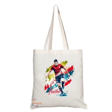 TB1773 Mr Football Tote Bag - Great for Football Players, Fans, Sports Enthusiasts - Sustainable, Stylish, Long Handled, Durable and Reusable