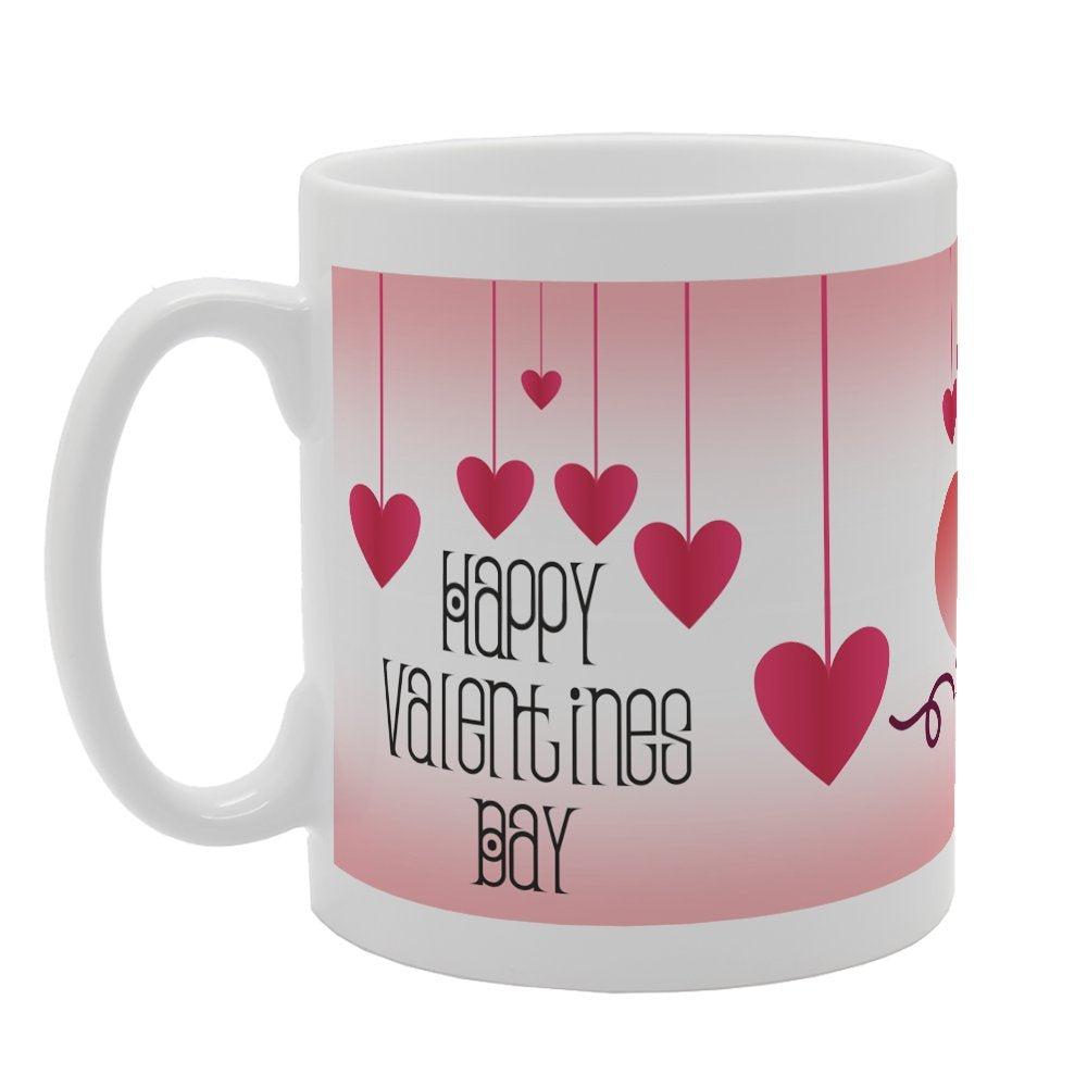 Valentine'S Day - Happy Valentines Day We Love   Printed Tea Coffee Ceramic  Mg3717 - Funny Printed Coffee Mug - Great Gift Idea