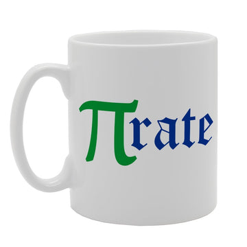 Greek Style Maths Pirate Pi Rate   Printed Tea Coffee  Mg1670 - Funny Printed Coffee Mug - Great Gift Idea