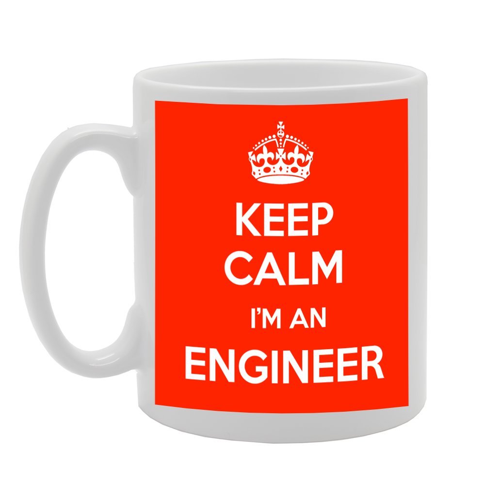 Keep Calm I'M An Engineer   Printed Tea Coffee Ceramic  Mg731 - Funny Printed Coffee Mug - Great Gift Idea
