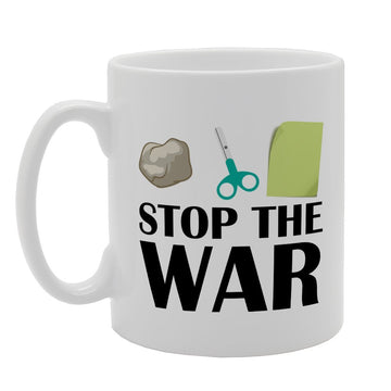 Stop The War   Printed Tea Coffee Ceramic  Mg2523 - Funny Printed Coffee Mug - Great Gift Idea