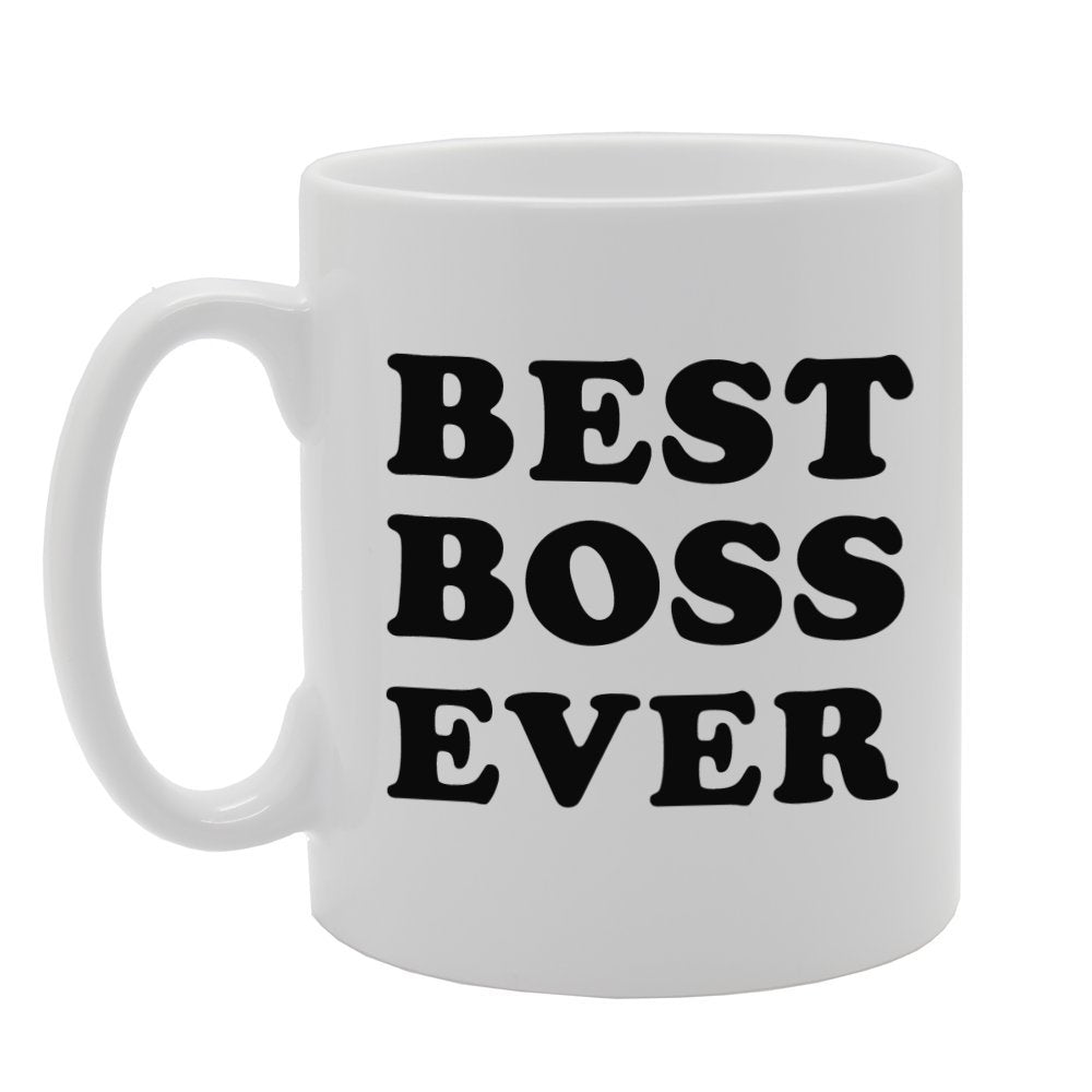Best Boss Ever   Printed Tea Coffee Ceramic  Mg808 - Funny Printed Coffee Mug - Great Gift Idea
