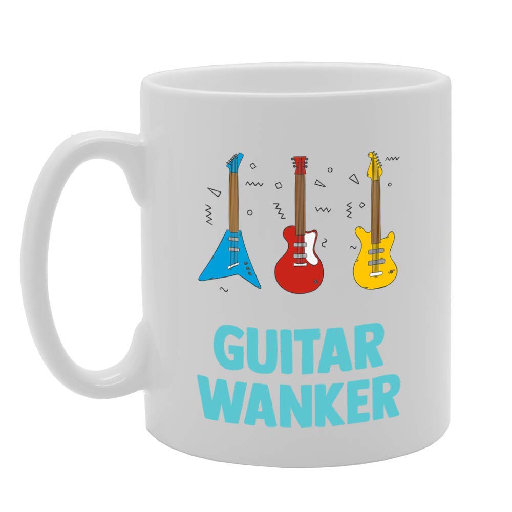 Guitar Wanker   Printed Tea Coffee Ceramic  Mg4706 - Funny Printed Coffee Mug - Great Gift Idea