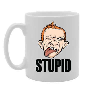 Stupid Funny Illustration   Printed Tea Coffee Ceramic  Mg4143 - Funny Printed Coffee Mug - Great Gift Idea
