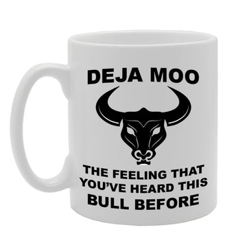 Deja Moo   Printed Tea Coffee Ceramic  Mg817 - Funny Printed Coffee Mug - Great Gift Idea