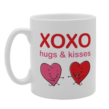 Xoxo Hugs Kisses   Printed Tea Coffee Ceramic  Mg2405 - Funny Printed Coffee Mug - Great Gift Idea