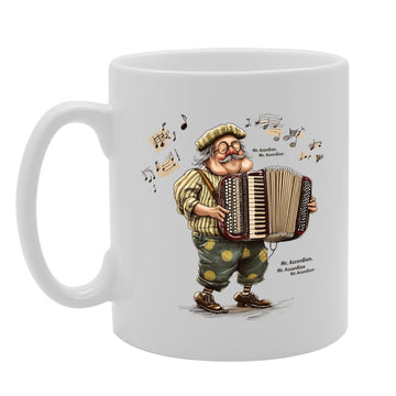 Ceramic  Featuring Musical Instrument Designs –  For Musicians And Music Lovers Mg6538 - Funny Printed Coffee Mug - Great Gift Idea