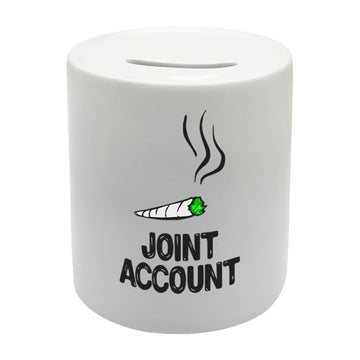 BS038 Joint Account Novelty Gift Printed Ceramic Piggy Bank Money Saving Box