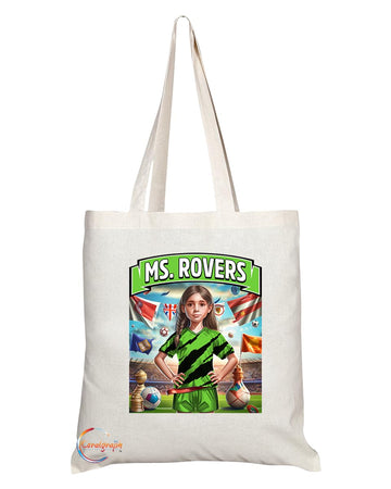 TB1692 Ms Rovers Footie Fan Lady Girl Tote Bag - Eco-Friendly, Stylish, Long Handled, Perfect Novelty Gift by