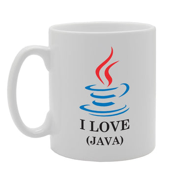 I Love Java   Printed Tea Coffee Ceramic  Mg3461 - Funny Printed Coffee Mug - Great Gift Idea