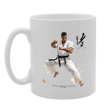 11Oz Ceramic  Featuring Popular Sports Designs From Around The World – Ideal For Sports Fans And Enthusiasts (Karate Mg6564) - Funny Printed Coffee Mug - Great Gift Idea