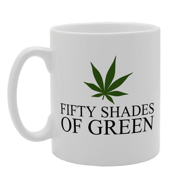 Fify Shades Of Green   Printed Tea Coffee Ceramic  Mg1287 - Funny Printed Coffee Mug - Great Gift Idea