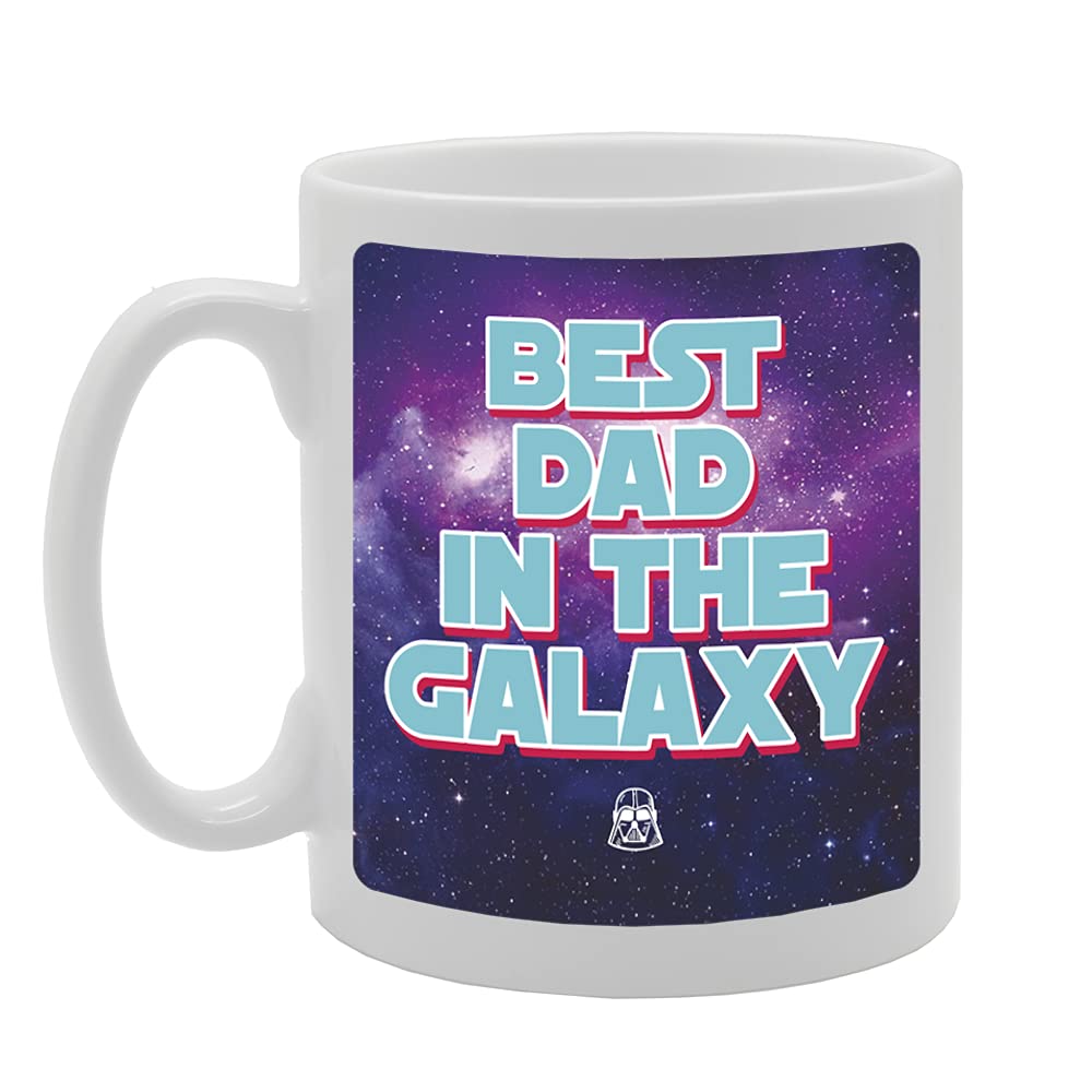 Best Dad In The Galaxy Tea   Printed Tea Coffee Ceramic  Mg5403 - Funny Printed Coffee Mug - Great Gift Idea