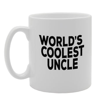 World'S Coolest Uncle   Printed Tea Coffee Ceramic  Mg990 - Funny Printed Coffee Mug - Great Gift Idea
