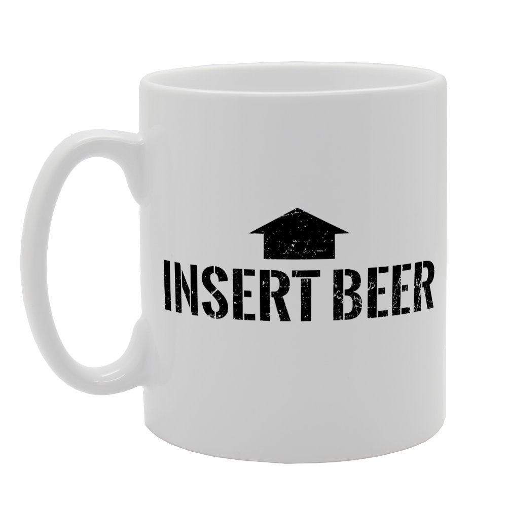 Insert Beer   Printed Tea Coffee Ceramic  Mg1541 - Funny Printed Coffee Mug - Great Gift Idea