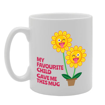 Mum Favourite Child Gave Me This    Printed Tea Coffee Ceramic  Mg5546 - Funny Printed Coffee Mug - Great Gift Idea