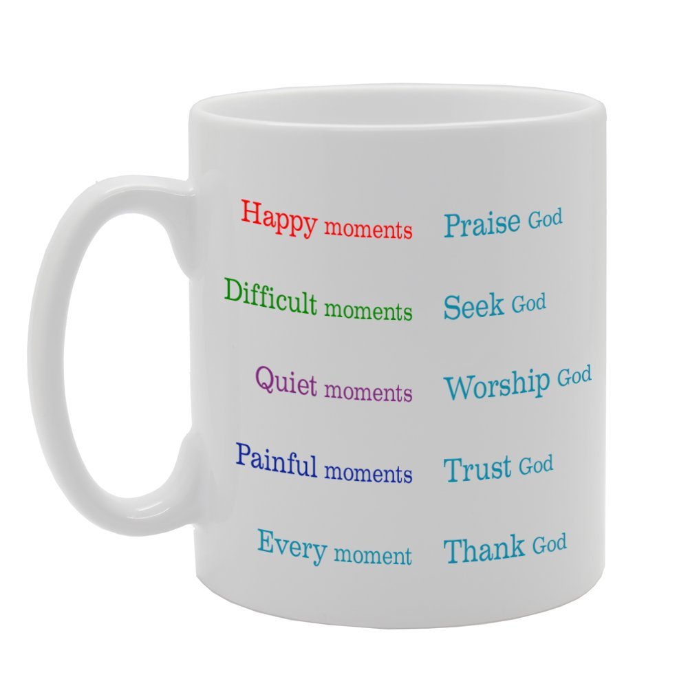 Moments Of Life Remember God   Printed Tea Coffee Ceramic  Mg823 - Funny Printed Coffee Mug - Great Gift Idea