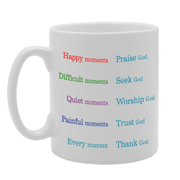 Moments Of Life Remember God   Printed Tea Coffee Ceramic  Mg823 - Funny Printed Coffee Mug - Great Gift Idea
