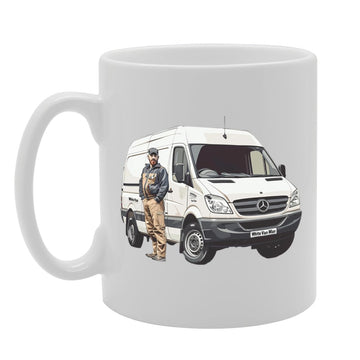 Mr White Van Man  - Ideal For Van Drivers And Delivery Professionals, 11Oz Ceramic Coffee  For Transport Enthusiasts And Logistic Workers Mg5962 - Funny Printed Coffee Mug - Great Gift Idea