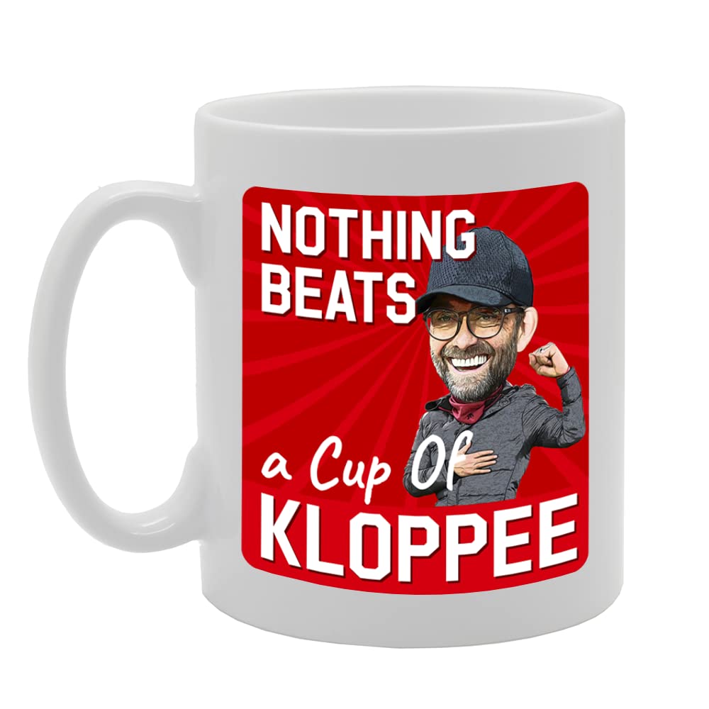 Nothing Beats A Cup Of Kloppee   Printed Tea Coffee Ceramic  Mg5538 - Funny Printed Coffee Mug - Great Gift Idea
