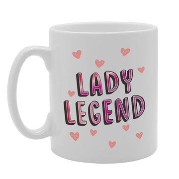 Lady Legend Tea   Printed Tea Coffee Ceramic  Mg5344 - Funny Printed Coffee Mug - Great Gift Idea