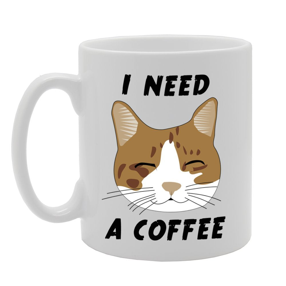 I Need Coffee   Printed Ceramic Tea Coffee  Mg047 - Funny Printed Coffee Mug - Great Gift Idea
