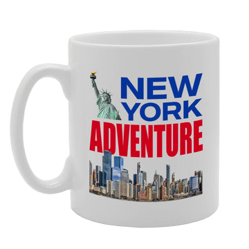 New York Themed  Selection - I Love New York   Ceramic Coffee & Tea Cup (11Oz, Manhattan Mg5634) - Funny Printed Coffee Mug - Great Gift Idea