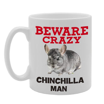 Beware Crazy Chhilla Man   Printed Tea Coffee Ceramic  Mg4424 - Funny Printed Coffee Mug - Great Gift Idea