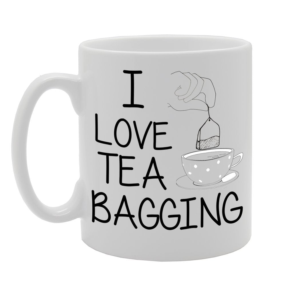 I Love Tea Bagging   Printed Tea Coffee Ceramic  Mg640 - Funny Printed Coffee Mug - Great Gift Idea
