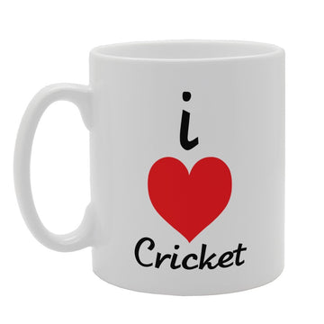 I Love Cricket   Printed Tea Coffee Ceramic  Mg2669 - Funny Printed Coffee Mug - Great Gift Idea