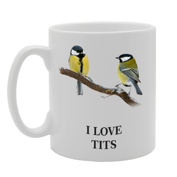 I Love Tits – Funny Rude   Printed Tea Coffee Ceramic  Mg2160 - Funny Printed Coffee Mug - Great Gift Idea