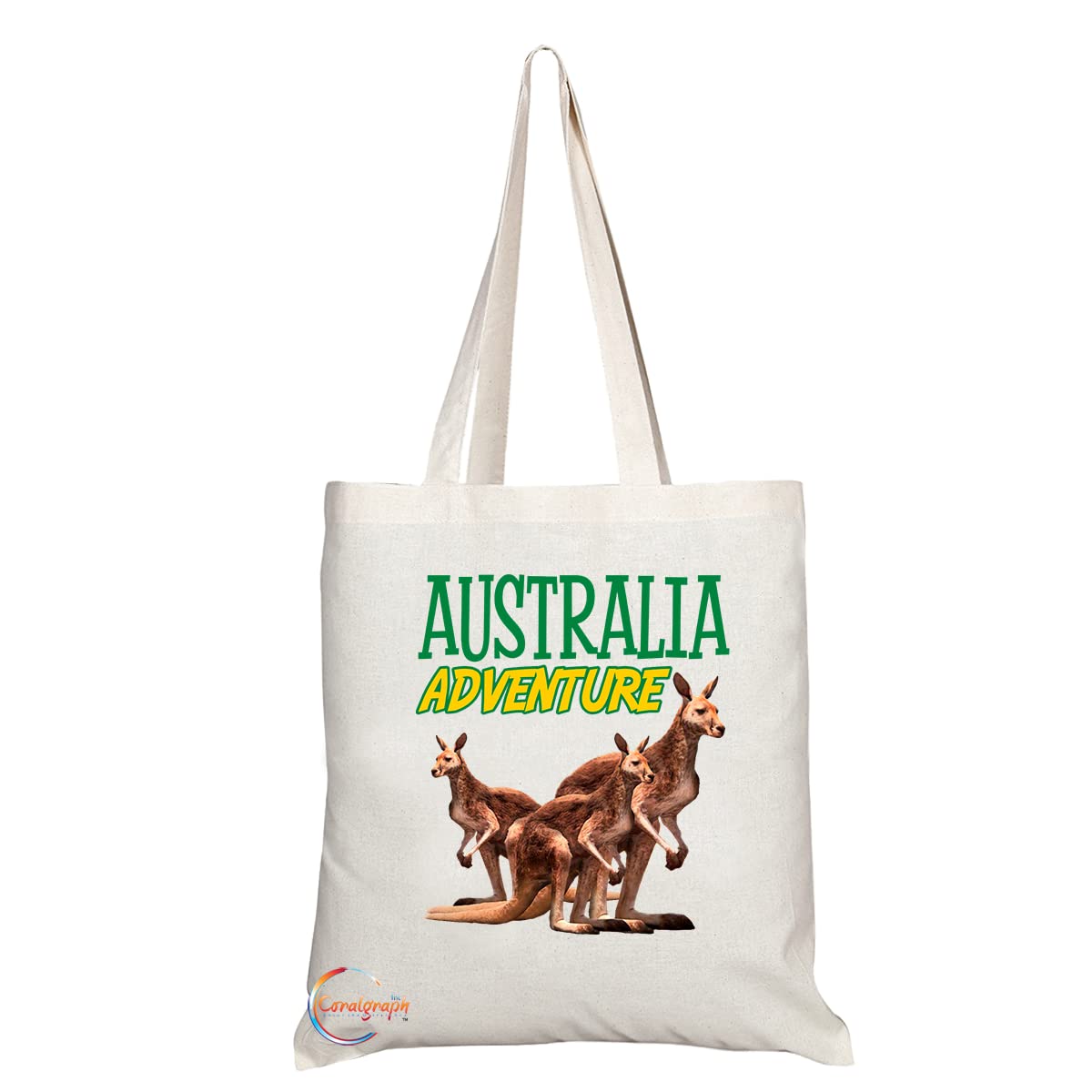 TB1524 Australia Kangaroo Wallaby Novelty Present Gift Printed Tourist Tote Shoulder Souvenir Gift Bag
