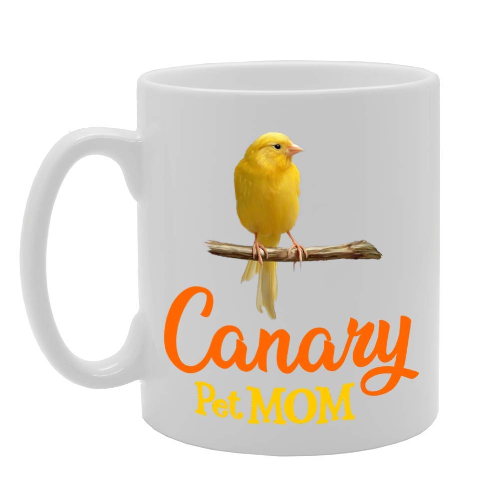 Pet Mom Canary   Printed Tea Coffee Ceramic  Mg4621 - Funny Printed Coffee Mug - Great Gift Idea