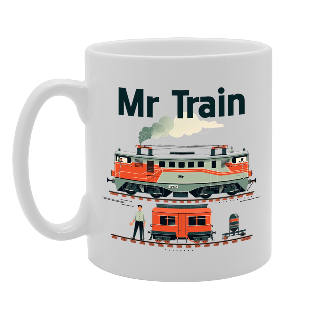 Mr Train Spotter  - Ideal For Train Enthusiasts And Rail Fans, 11Oz Ceramic Coffee  For Locomotive Lovers And Railway Buffs Mg5916 - Funny Printed Coffee Mug - Great Gift Idea