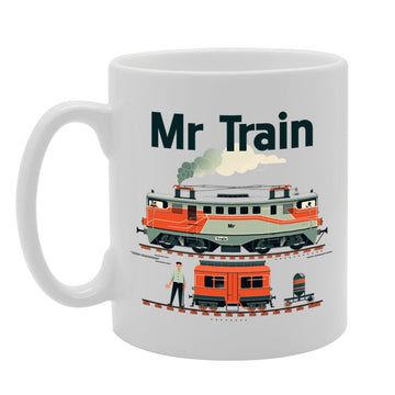 Mr Train Spotter  - Ideal For Train Enthusiasts And Rail Fans, 11Oz Ceramic Coffee  For Locomotive Lovers And Railway Buffs Mg5916 - Funny Printed Coffee Mug - Great Gift Idea
