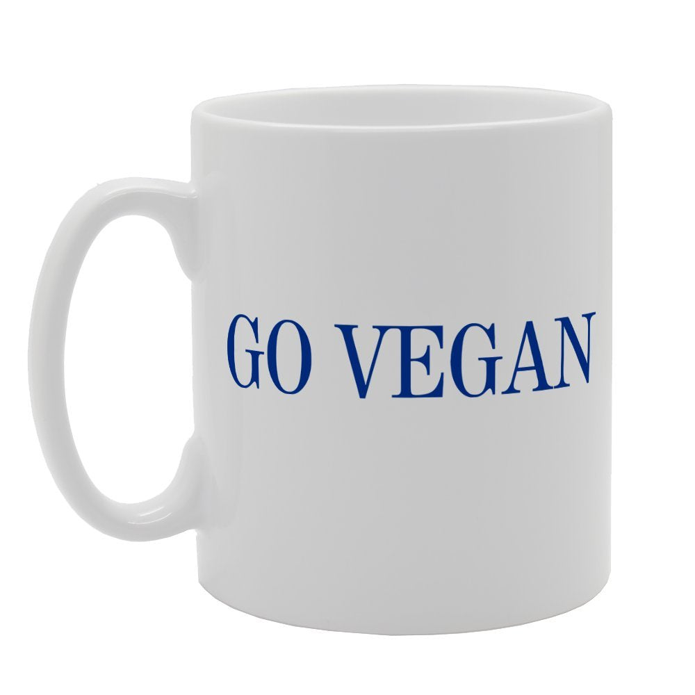 Go Vegan   Printed Tea Coffee Ceramic  Mg3169 - Funny Printed Coffee Mug - Great Gift Idea