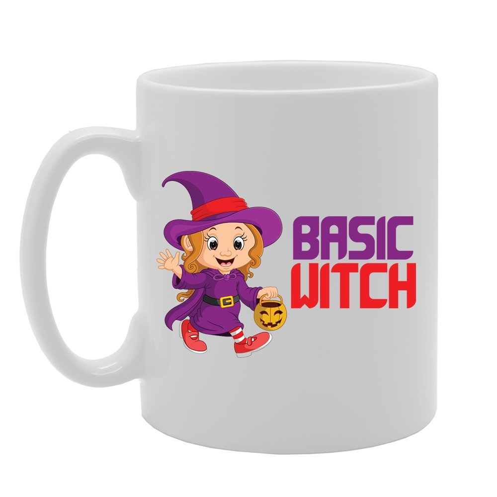 Halloween - Basic Witch   Printed Tea Coffee Ceramic  Mg3846 - Funny Printed Coffee Mug - Great Gift Idea