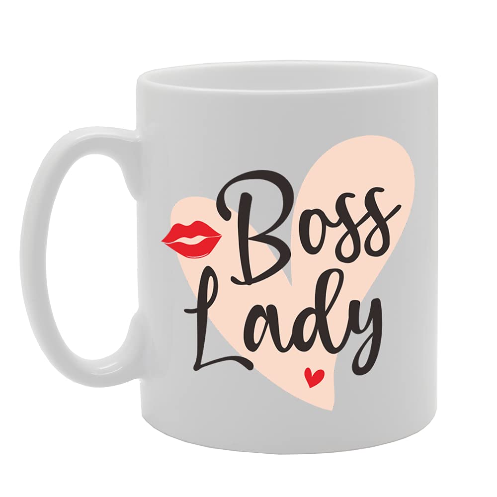 Boss Lady   Printed Tea Coffee Ceramic  Mg5104 - Funny Printed Coffee Mug - Great Gift Idea