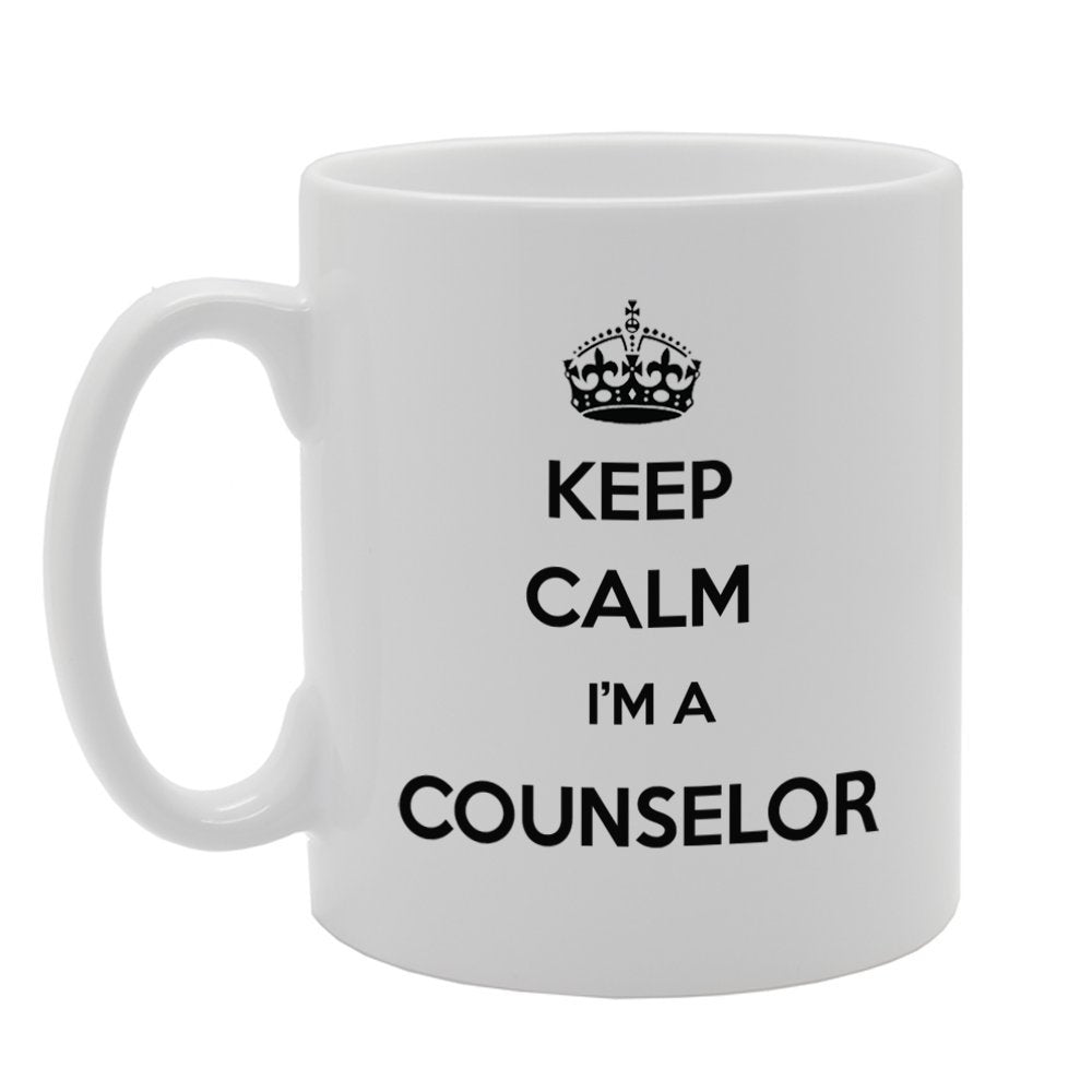 Keep Calm I'M A Counselor   Printed Tea Coffee Ceramic  Mg952 - Funny Printed Coffee Mug - Great Gift Idea