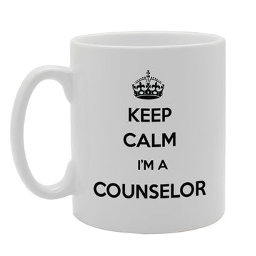 Keep Calm I'M A Counselor   Printed Tea Coffee Ceramic  Mg952 - Funny Printed Coffee Mug - Great Gift Idea