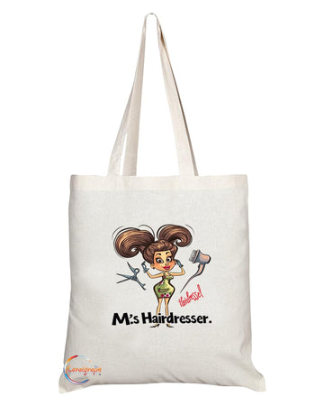 TB1979 Ms Hairdresser Tote Bag - Ideal for Hair Stylists, Salon Professionals, and Beauty Enthusiasts - Tote Bag with Chic Design