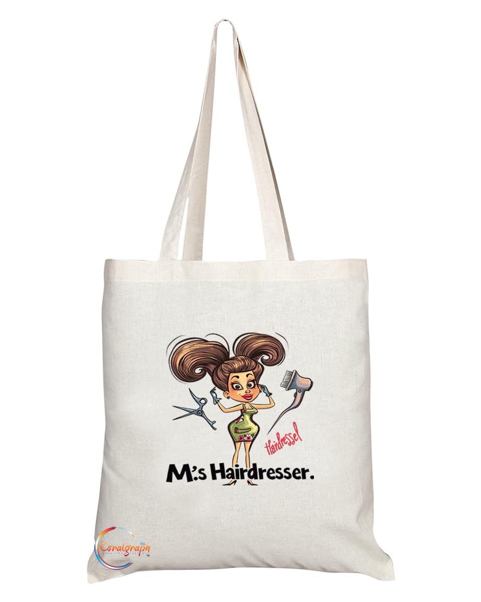 TB1979 Ms Hairdresser Tote Bag - Ideal for Hair Stylists, Salon Professionals, and Beauty Enthusiasts - Tote Bag with Chic Design