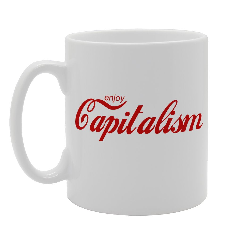 Enjoy Capatilism   Printed Tea Coffee Ceramic  Mg1411 - Funny Printed Coffee Mug - Great Gift Idea
