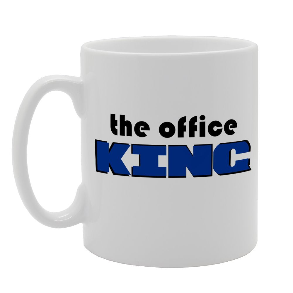 The Office King   Printed Tea Coffee Ceramic  Mg2517 - Funny Printed Coffee Mug - Great Gift Idea