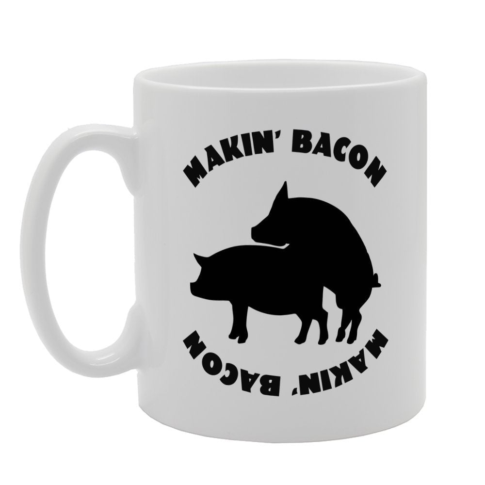 Makin' Bacon   Printed Tea Coffee Ceramic  Mg3398 - Funny Printed Coffee Mug - Great Gift Idea