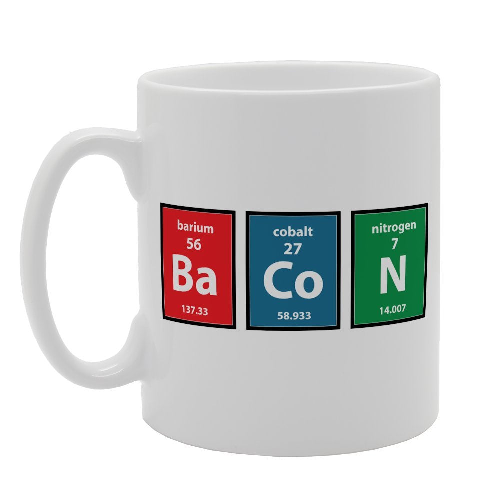 Bacon Ba Co N Chemical Meaning Formula   Printed Tea Coffee Ceramic  Mg1883 - Funny Printed Coffee Mug - Great Gift Idea